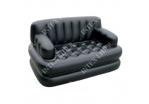 75054 Надувной диван-трансформер Double 5-in-1 Multifunctional Couch 188х152х64 см (черный) без насоса